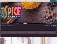 Tablet Screenshot of cafespice.co.uk